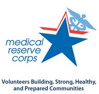 Logo of the Medical reserve Corps.